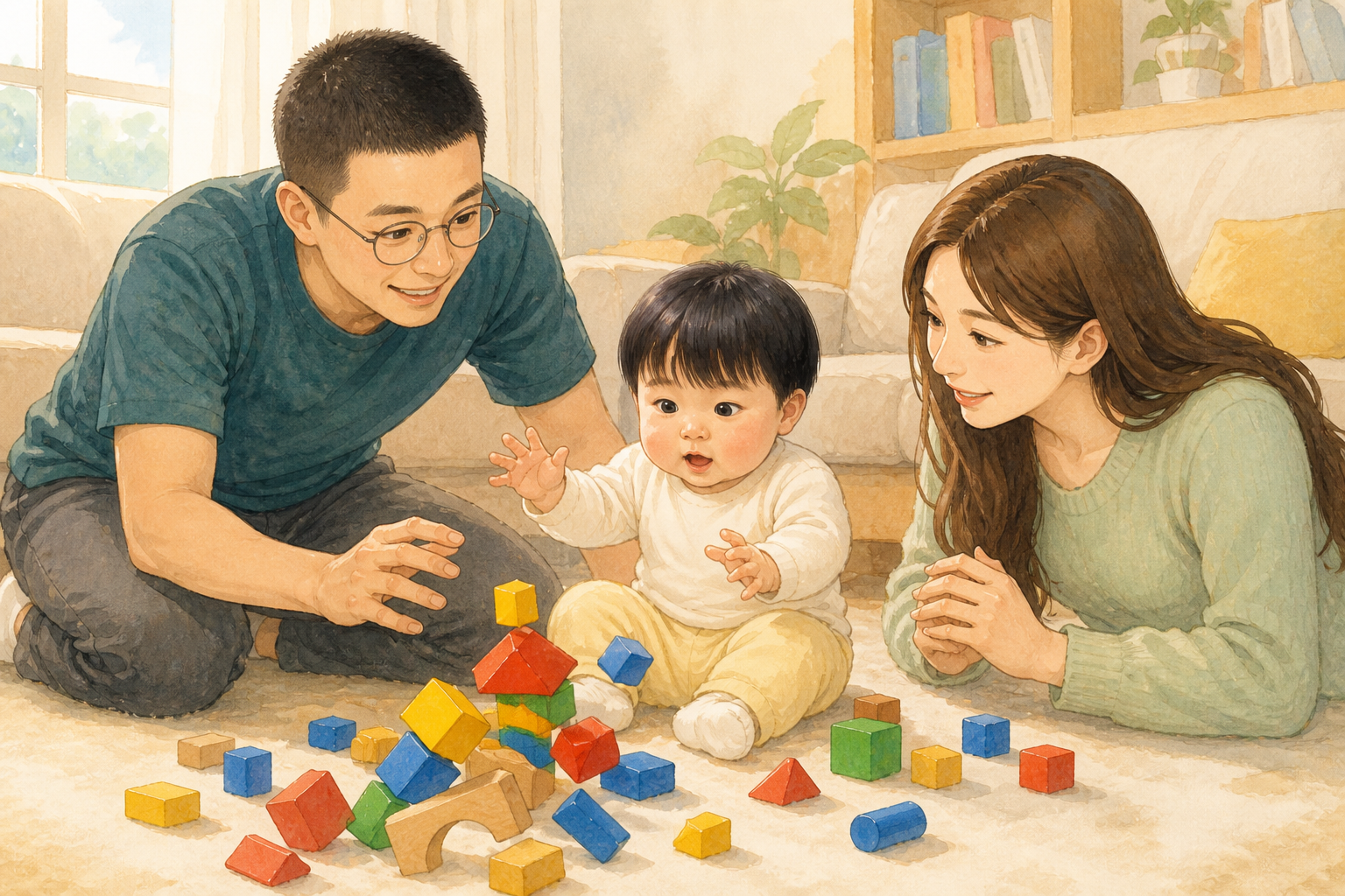 搭搭搭,一一堆积木