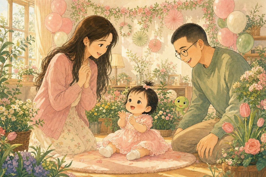 花花花,一一周岁啦